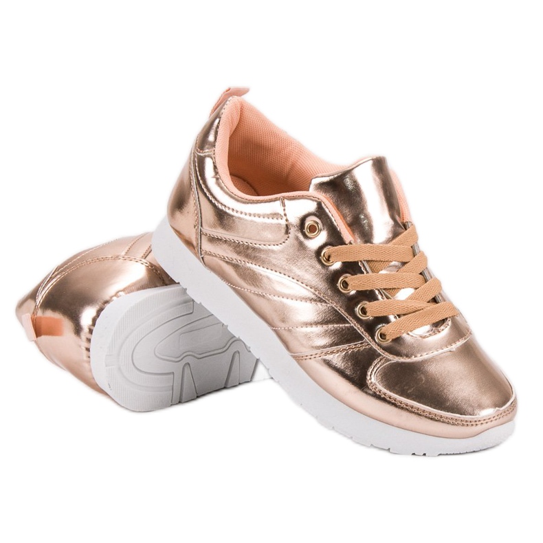 SHELOVET Lakatut urheilukengät keltainen 2