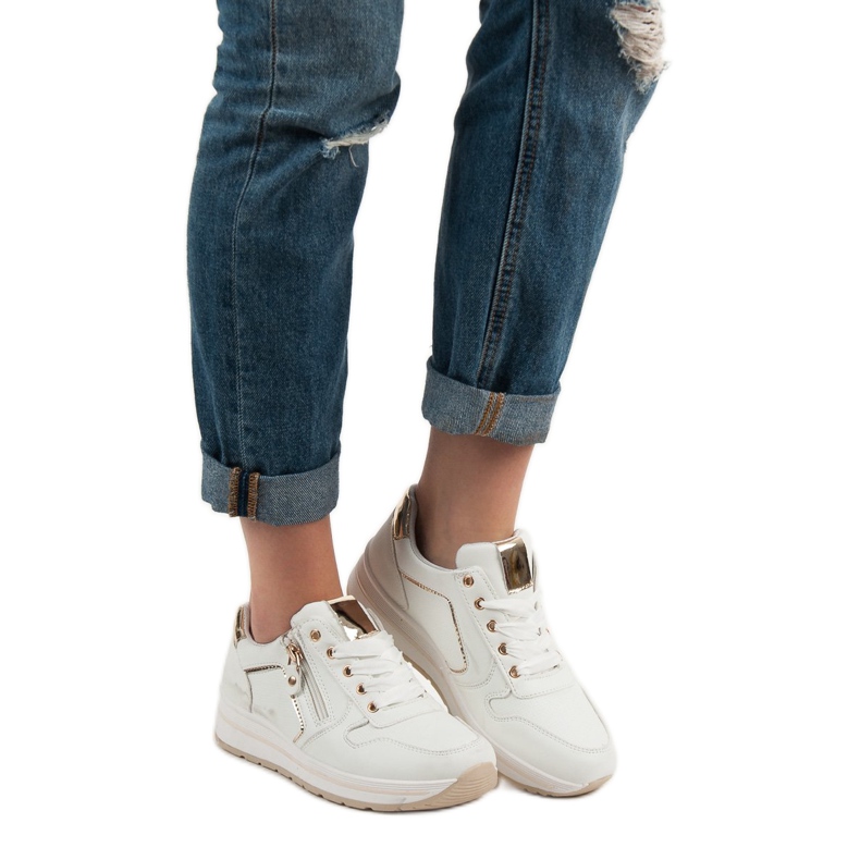 SHELOVET Valkoiset urheilukengät valkoinen 1