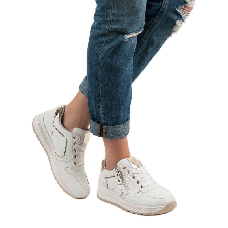 SHELOVET Valkoiset urheilukengät valkoinen 2