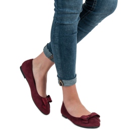 Best Shoes Maroon -ballerinat punainen 2