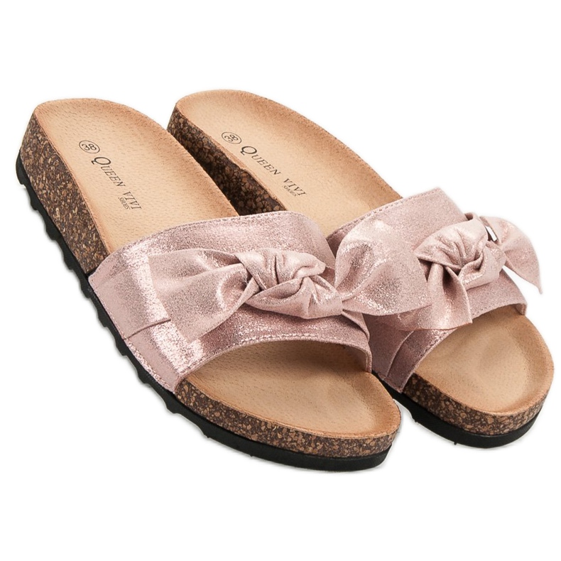 Queen Vivi Rennot tohvelit glitterillä vaaleanpunainen 2