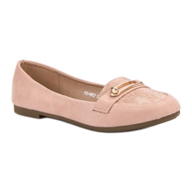 Top Shoes Tyylikkäät ballerinat vaaleanpunainen 2