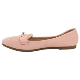 Top Shoes Tyylikkäät ballerinat vaaleanpunainen 3