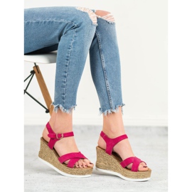 JESSY ROSS Fuchsia Suede Sandaalit vaaleanpunainen 2 JESSY ROSS Fuchsia Suede Sandaalit vaaleanpunainen 2