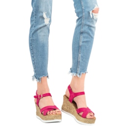 JESSY ROSS Fuchsia Suede Sandaalit vaaleanpunainen 1 JESSY ROSS Fuchsia Suede Sandaalit vaaleanpunainen 1