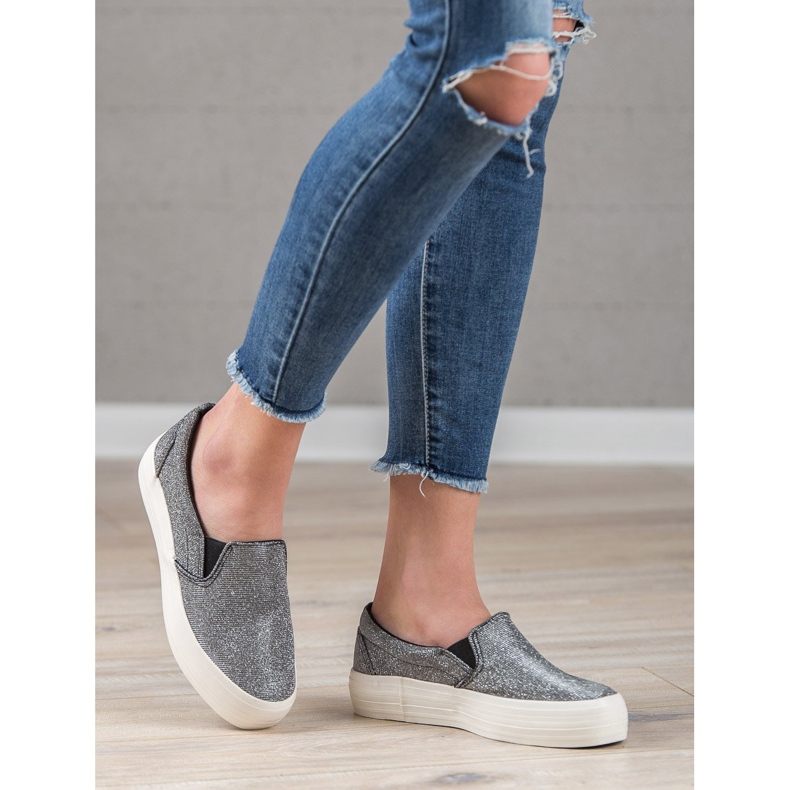 SHELOVET Rento Slipons harmaa 1