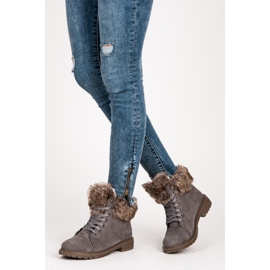 New Tlck Suede Trappers turkis harmaa 1