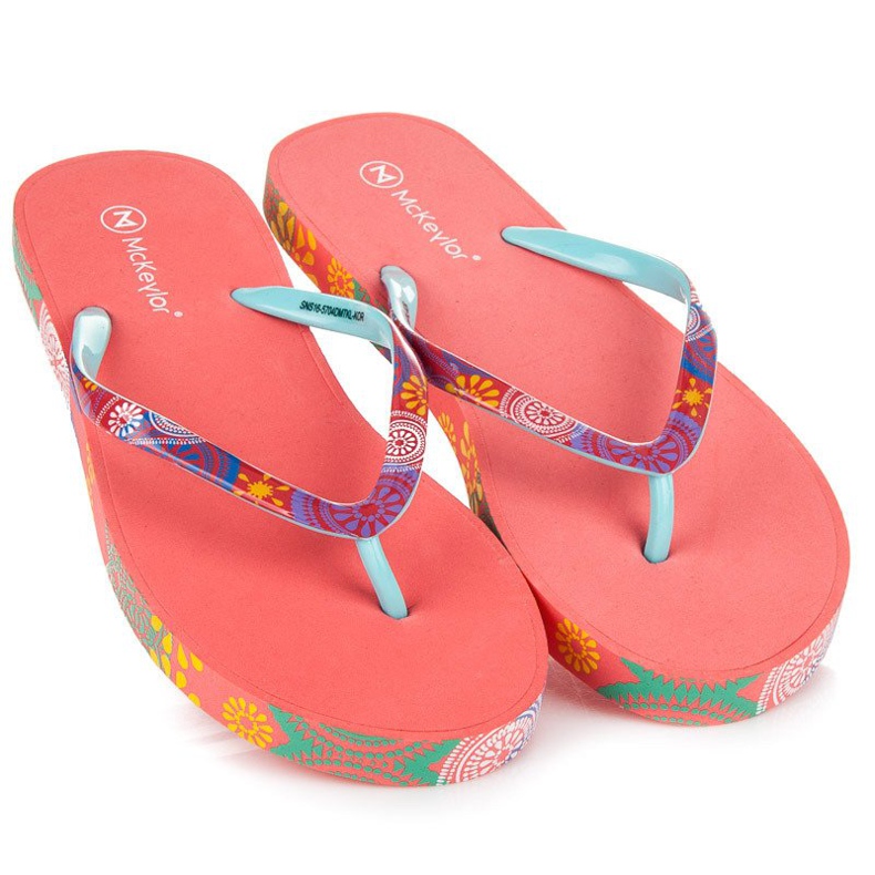 Mckeylor Naisten korallitossut punainen 1