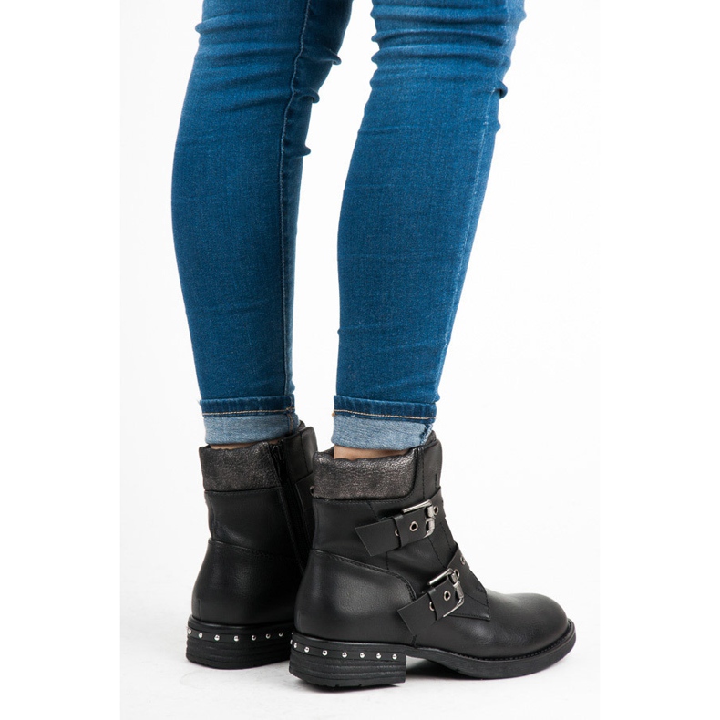 Erynn Muodikkaat työntekijät, jotka kiinnitetään vetoketjulla musta 1