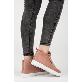 Suede Slip-On lenkkarit vaaleanpunainen 1