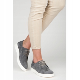 Vinceza Nahkaiset urheilukengät harmaa 1