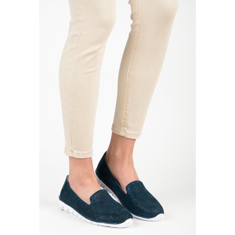 Vinceza Avoimet nahkaiset herrat laivastonsininen 1