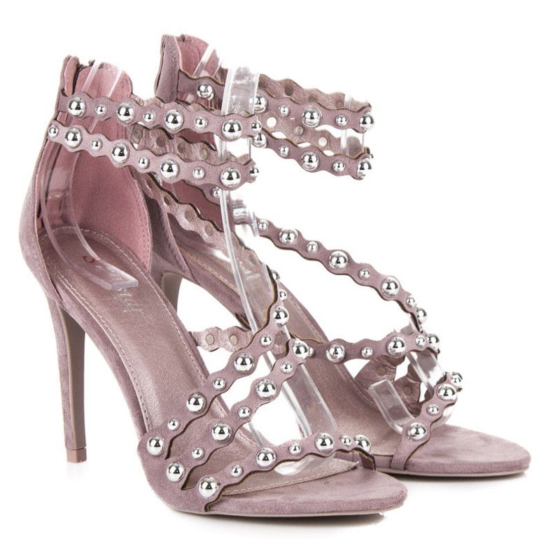 Seastar Vetoketjulla kiinnitettävät korkokengät sandaalit violetti 1