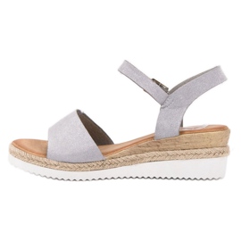 SDS Harmaat sandaalit glitterillä 2