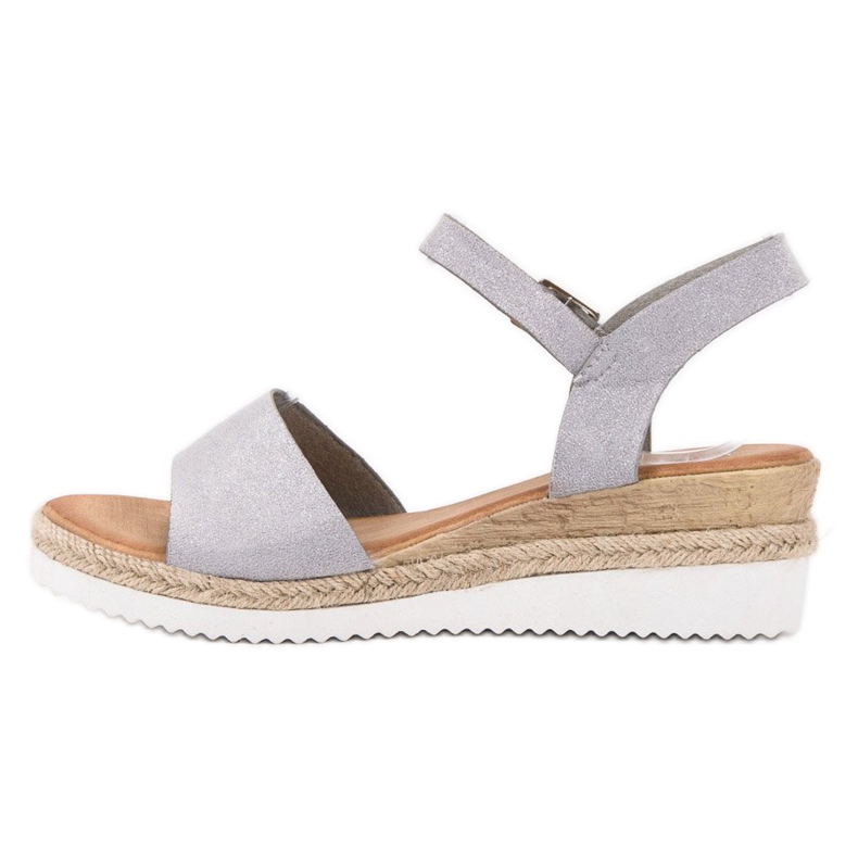 SDS Harmaat sandaalit glitterillä 2