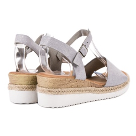 SDS Harmaat sandaalit glitterillä 1