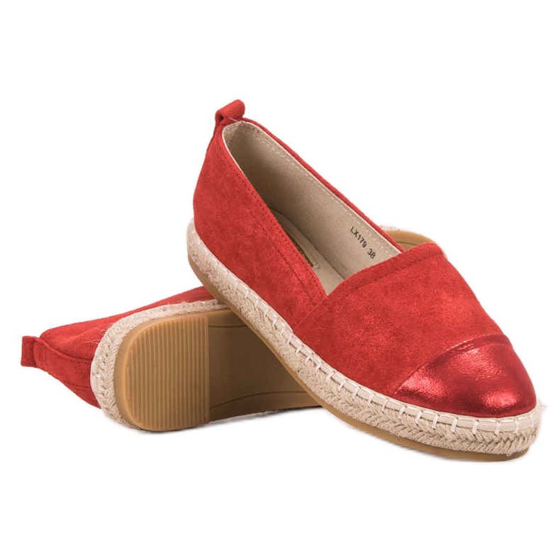 Forever Folie Suede Espadrilles punainen 1