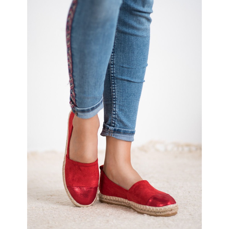 Forever Folie Suede Espadrilles punainen 2