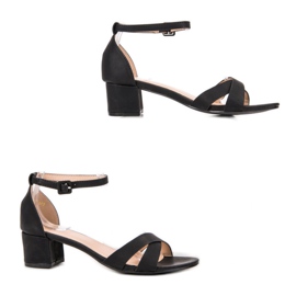 Sergio Todzi Klassiset mustat sandaalit 1