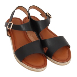 Mustat naisten sandaalit H-7 Musta 2