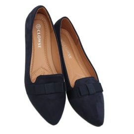 Naisten tummansiniset ballerinat 8F59 DK.BLUE tummansininen 1