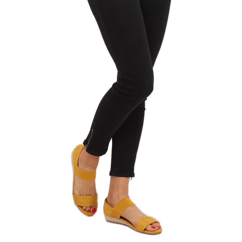 Keltaiset espadrilliset sandaalit 9R71 Keltainen 1