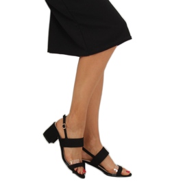 Mustat korkokengät sandaalit 660-1 / SA-2 Musta 1