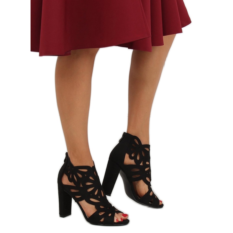 Mustat harjatut saappaat AT-0657-L Musta 1