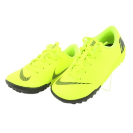 Nike Mercurial VaporX 12 Academy Tf Jr AH7353-701 jalkapallokengät keltainen 3