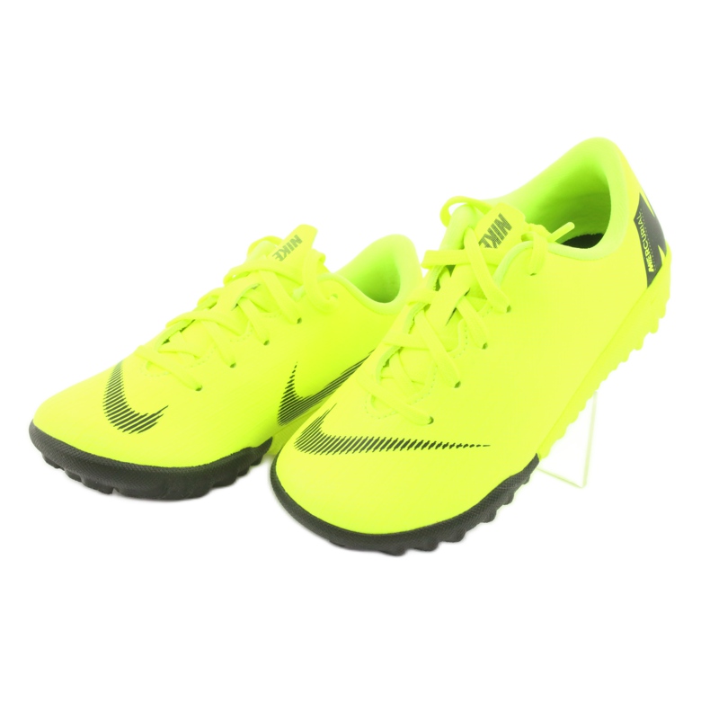 Nike Mercurial VaporX 12 Academy Tf Jr AH7353-701 jalkapallokengät keltainen 3