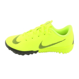 Nike Mercurial VaporX 12 Academy Tf Jr AH7353-701 jalkapallokengät keltainen 2