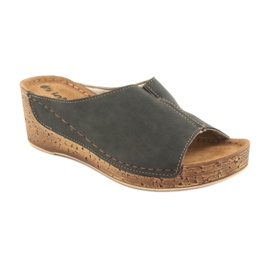 Naisten tossut kiila Inblu NG002 mustanruskea monivärinen 1