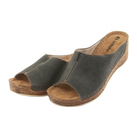 Naisten tossut kiila Inblu NG002 mustanruskea monivärinen 3