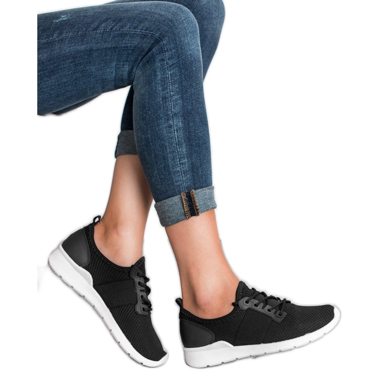 SHELOVET Liukastettavat urheilukengät musta 2