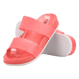 Laura Mode Koralliset kumitossut punainen 1