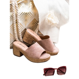 Flyfor Kevyet tossut postissa vaaleanpunainen 2