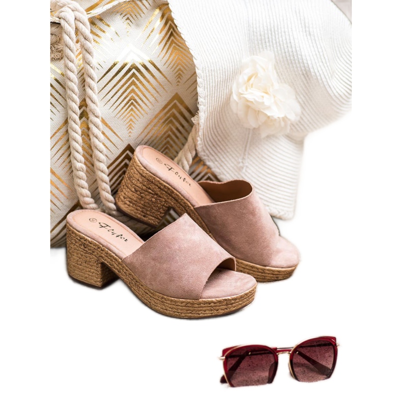 Flyfor Kevyet tossut postissa vaaleanpunainen 2