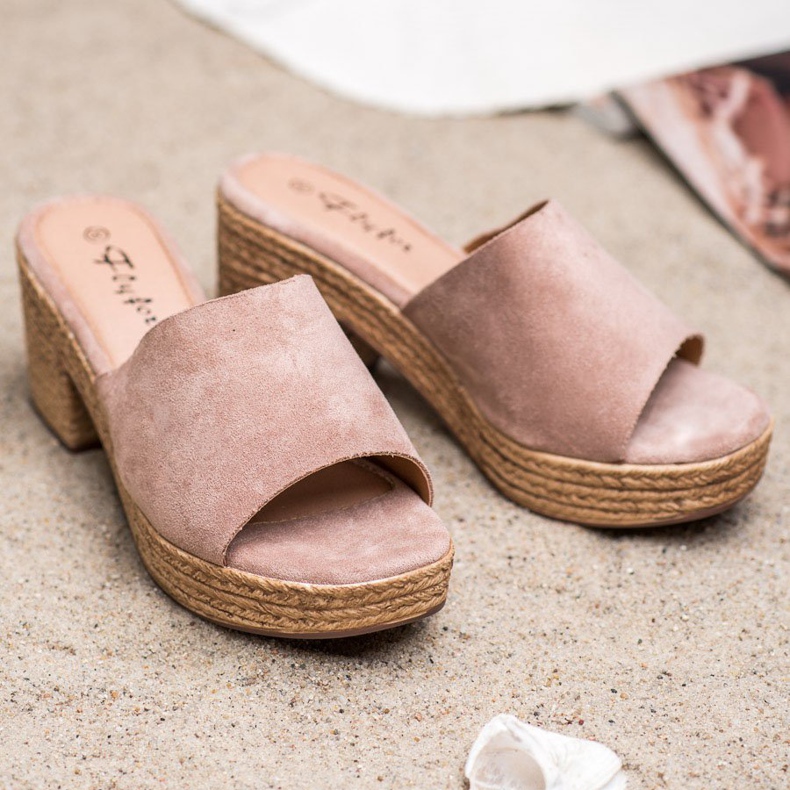 Flyfor Kevyet tossut postissa vaaleanpunainen 1