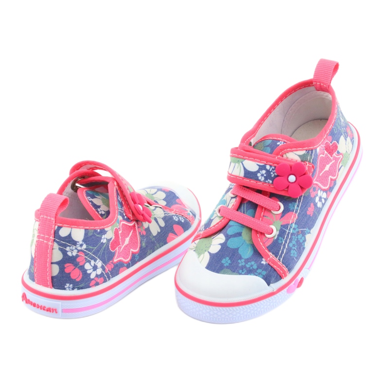 Tennarit Usta American Club nahka punainen sininen monivärinen 4