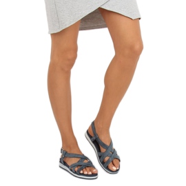 Naisten tummansiniset sandaalit 1499 Navy laivastonsininen 2