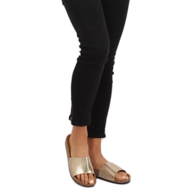 Naisten kultaiset tossut PK44491 Gold kultainen 1