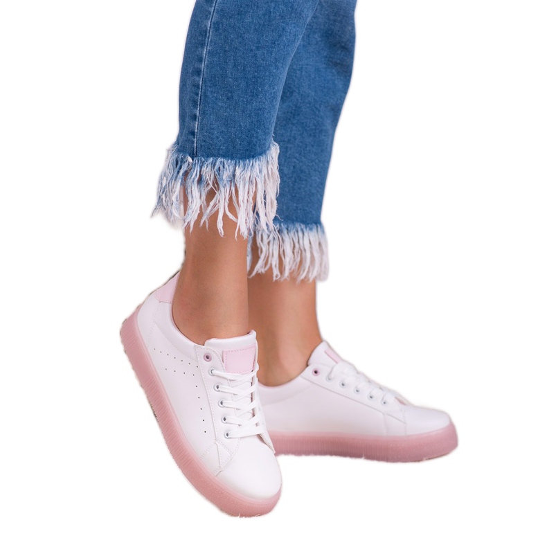 SHELOVET Nauhalliset urheilukengät valkoinen 1