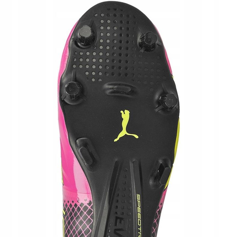 Puma evoSPEED 5.5 Tricks Fg M 10359601 jalkapallokengät keltainen, keltainen, vaaleanpunainen keltainen 2