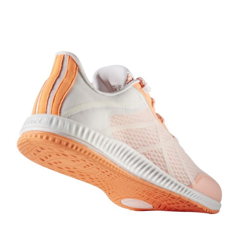 Adidas Gymbreaker Bounce W BB0983 harjoituskengät valkoinen oranssi 1
