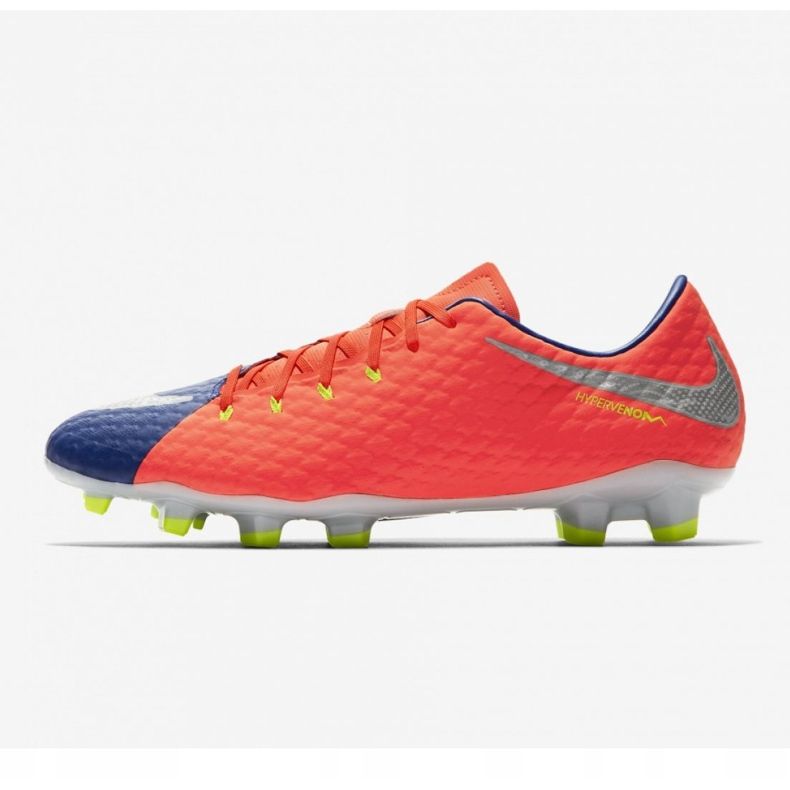 Nike Hypervenom Phelon Iii Fg M 852556-409 jalkapallokengät musta, violetti, oranssi oranssi 1