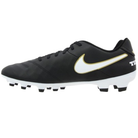 Nike Tiempo Genio Ii Leather Fg M 819213-010 jalkapallokengät musta musta 1