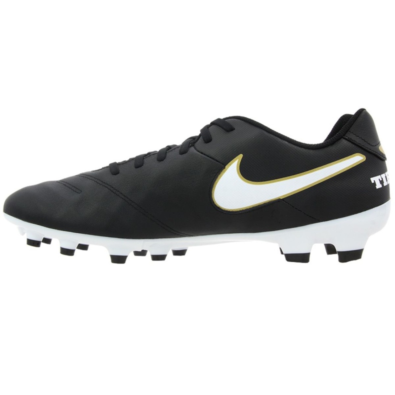 Nike Tiempo Genio Ii Leather Fg M 819213-010 jalkapallokengät musta musta 1