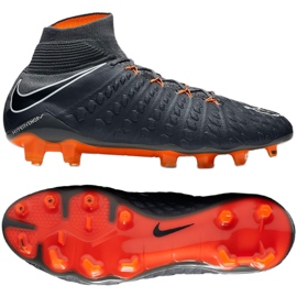 Nike Hypervenom Phantom 3 Elite Df Fg M AH7270-081 jalkapallokengät harmaa harmaa 3