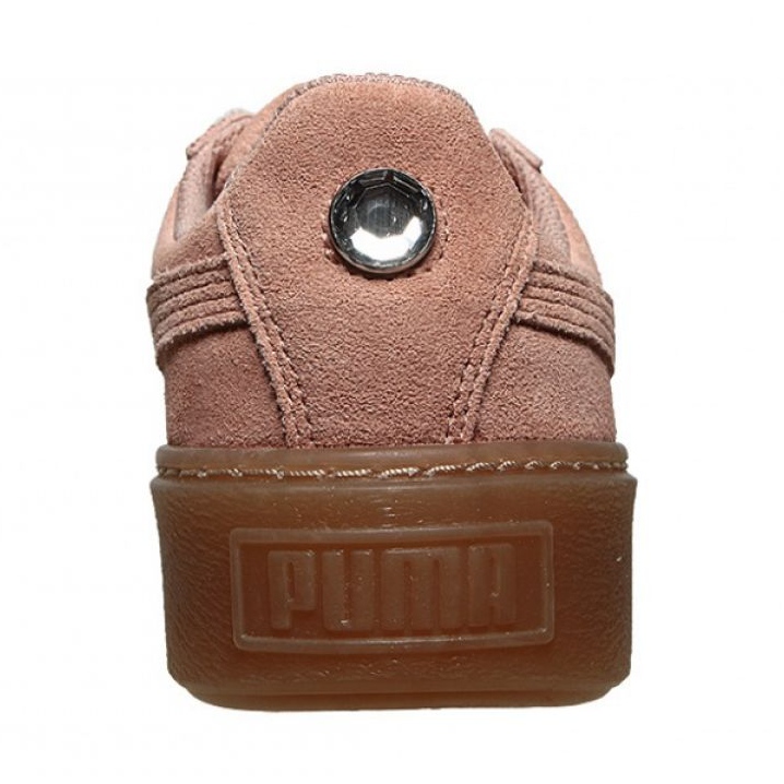 Puma Suede Platform Jewel Jr 365131 01 beige vaaleanpunainen 1