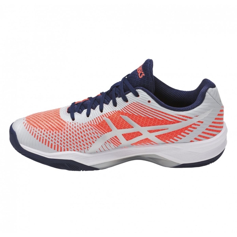 Asics Volley Elite Ff W B751N-0696 lentopallokengät valkoinen oranssi 1